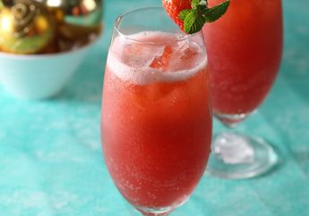 Resep Strawberry Sparkling Juice Enak, Minuman Ala Cafe yang Segarnya Nampol Banget