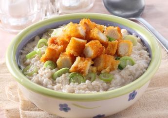 Resep Bubur Havermut Nugget Ayam Enak, Bisa Dibuat Dengan 2 Langkah Saja