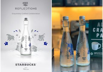 Aqua Reflections dan Starbucks Persembahkan Air Mineral Berkualitas Tinggi Berbalut Desain dari Purana