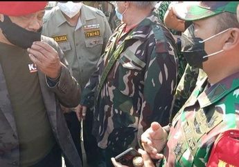 Tampak Tenang Meski Ditunjuk-tunjuk Gatot Nurmantyo, Begini Sosok Perwira TNI AD yang Rebut Kertas Orasi Pensiunan Jenderal TNI di TMP Kalibata