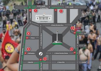 Awas Ada Demo di Kawasan Istana Negara, Begini Polisi Lakukan Rekayasa Lalu Lintas
