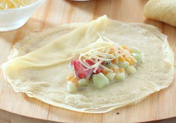 Resep Crepe Salad Buah Enak Ini Cukup Menarik Untuk Kita Hidangkan