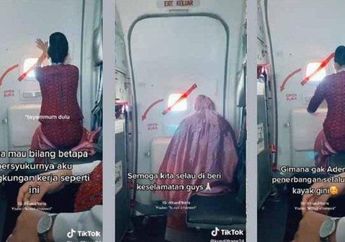 Video Pramugari Tayamum dan Shalat di Kabin Pesawat Banjir Pujian, Pengunggah Malah Ngaku Bikin Salah, Ada Apa?