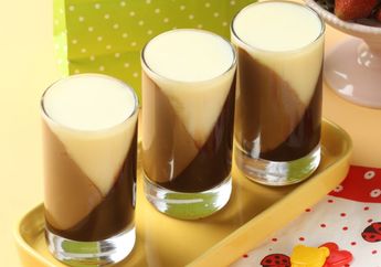 Resep Puding Gelas Cokelat Moka Saus Vanila Enak, Dessert Seru Sehabis Makan Malam Nanti