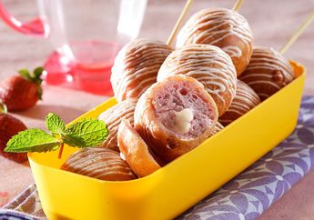 Resep Sate Donat Ungu Isi Keju Leleh Enak Ini Bikin Si Kecil Jadi Doyan Ngemil
