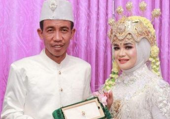 Viral Wajah Seorang Pengantin Pria Mirip Presiden Jokowi, Begini Reaksi sang Istri: Tidak Pernah Merasa Mirip