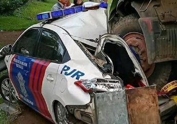 Bahu Jalan Tol Bahaya Untuk Lakukan Hal Ini, Lihat Deh Kejadian Mobil Polisi Dihajar Truk
