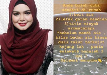 Pantas Awet Muda, Ternyata Siti Nurhaliza Rutin Mandi Es Batu Demi Jaga Kesehatan, Khasiatnya Luar Biasa Untuk Tubuh