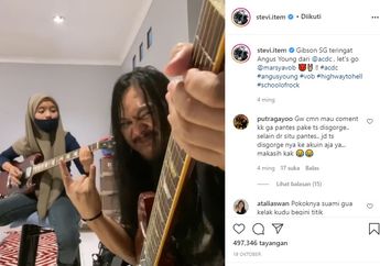 Gokil! Begini Momen Nge-jam Stevi Item x Marsya 'Voice Of Baceprot'