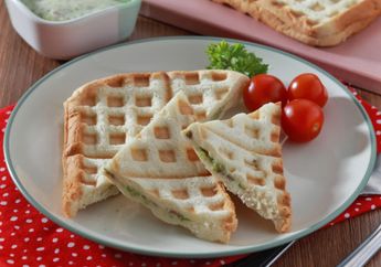 Resep Wafel Isi Saus Keju Enak Ini Bisa Ditiru Untuk Mengolah Roti Tawar Jadi Hidangan yang Lezat
