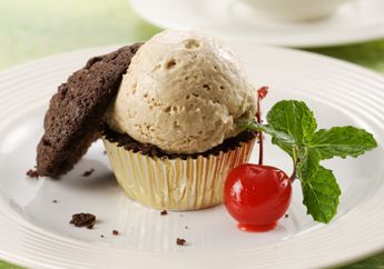 Resep Brownies Cup Ice Cream Enak, Kreasi Brownies Ala Cafe Mewah