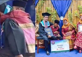 Terekam Kamera Lewat Aksi Mengharukan, Ini Sosok Mahasiswa yang Gendong Ayah Saat Wisuda, Ternyata Jadi Lulusan Terbaik