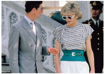 Nostalgia 5 Penampilan Princess Diana Pakai Rok Putih. Kece Maksimal!