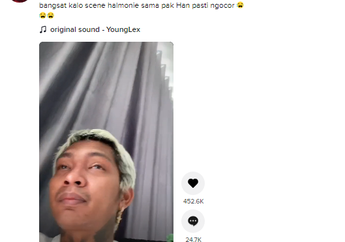 Young Lex Kena Demam Drakor, Mewek Nonton Start Up, Netizen Malah Jadiin Meme
