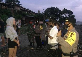 Mau Ngerayain Malam Tahun Baru di Pantai Bali, Sekelompok Bule Dibubarkan Paksa Oleh Aparat