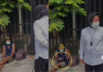 Wajahnya Terlanjur Viral Gegara Dituding Bawa Handphone Saat Ditemui Risma, Pemulung Ini Beri Bantahan Keras: Ini Walkman, Buat Dengerin Radio!