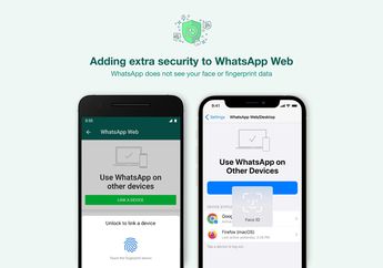 WhatsApp Siapkan Fitur Keamanan Biometrik Saat Terhubung WhatsApp Web