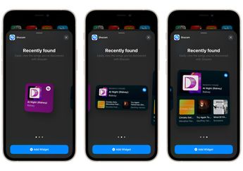 Update Shazam Mendukung Widget untuk iPhone iOS 14