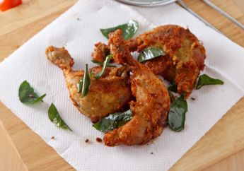 Resep Ayam Goreng Kuning Aroma Daun Jeruk Enak, Hidangan yang Gurih Dan Harum Untuk Santap Malam