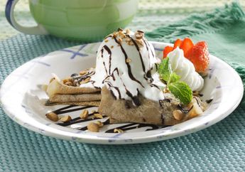 Resep Crepe Es Krim dan Saus Cokelat Enak Ini Rasanya Beneran Sempurna Banget