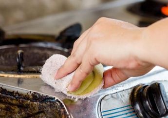 Cuma Modal 3 Bahan Di Dapur, Begini Cara Membuat Kompor Lama Jadi Terlihat Seperti Baru Beli