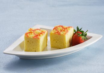 Resep Brownis Kukus Keju Stroberi Enak, Brownis Lembut Layaknya Buatan Bakery