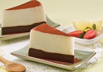 Resep Puding Busa Putih Cokelat Enak, Puding Busa Lembut Untuk Dessert