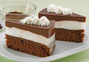 Resep Cokelat Moka Puding Cake Enak, Puding Busa Serba Cokelat Untuk Di Siang Hari