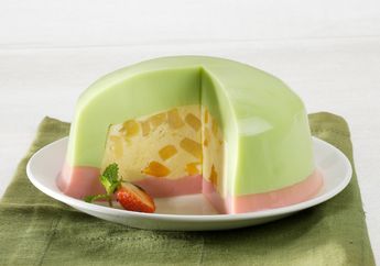 Resep Puding Melon Tuty Fruity Enak, Dessert Segar Untuk Menutup Makan Malam