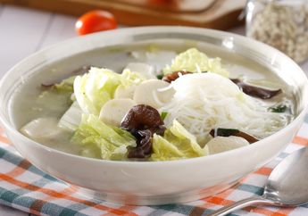 Resep Sup Sawi Putih Soun Enak, Menu Pelengkap yang Bikin Perut Hangat