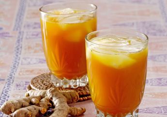 Resep Es Kunyit Asam Enak, Minuman Tradisional yang Disajikan Dengan Cara Unik