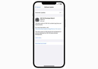 Update iOS 14.5 Beta 6 Sudah Dapat Diunduh Developer dan Public Beta