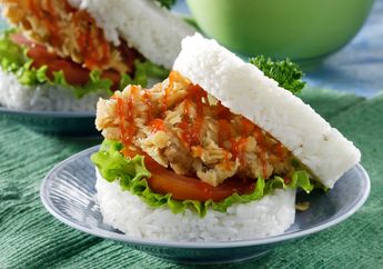 Resep Burger Nasi Ayam Enak, Hidangan Unik yang Bisa Disajikan Untuk Menu Sarapan Besok
