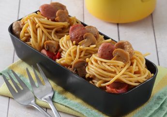 Resep Spageti Bakso Sosis Enak, Menu Sahur Nikmat yang Bikin Kantuk Hilang Seketika