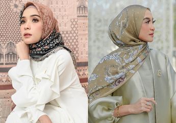 5 Ide Gaya Lebaran Pakai Hijab Motif yang Lagi Tren. Tiru Yuk!
