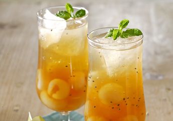Resep Ice Tea Longan Jeli Enak, Minuman Segar Dengan Sensai Es Teh Dan Buliran Jeli