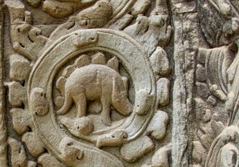 Pendapat Paleontolog tentang Relief Stegosaurus di Candi Ta Prohm