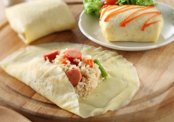 Resep Crepe Nasi Goreng Enak, Inspirasi Menu Sarapan Akhir Pekan yang Tidak Biasa