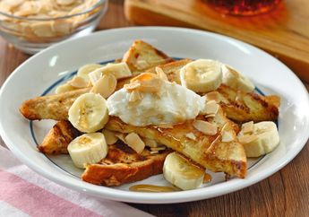 Resep Banana Almond French Toast Enak, Menu Sarapan Seru yang Bisa Kita Kreasikan Bareng Si Kecil