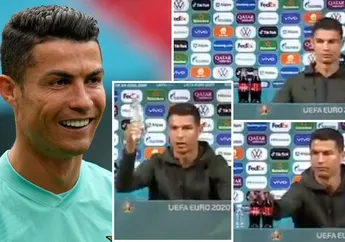 Viral Aksi Ronaldo Singkirkan Botol Minuman Soda Saat Konferensi Pers EURO 2020, Minum Soda Saja Ogah Apalagi Alkohol, Ternyata Alasan Masa Lalu Jadi Alasan Ronaldo Ogah Konsumsi Alkohol