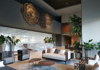 Hadirkan Karya I Nyoman Nuarta, Area Lobi Saumata Suites Diresmikan, Intip Desainnya yang Elegan dan Mewah