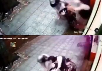Bak Titisan Pendekar Pilih Tanding, Viral Rekaman CCTV Wanita Lancarkan Tendangan Kungfu ke Pencuri Sepeda Motor, Netizen: Nampaknya Aku Harus Berguru pada Wanita Itu
