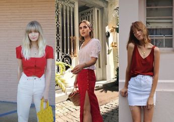6 Inspirasi Padu Padan Outfit Merah Putih Buat Meriahkan HUT RI 2021