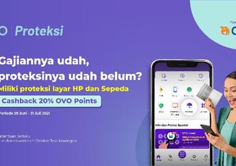 Promo Cashback OVO, Beli Proteksi Layar dan Sepeda Lebih Hemat 20%