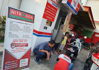 Mau Ganti Angin Ban Motor Jadi Nitrogen, Nggak Mahal Kok Gaes