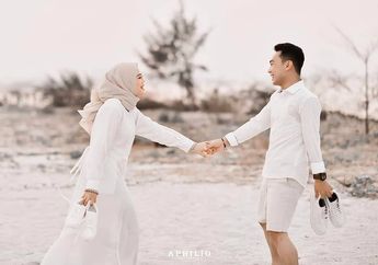 Demi Foto Prewedding Aesthetic, Pria Ini Bersembunyi di Balik Gaun Panjang Calon Mempelai Wanita, Netizen Syok