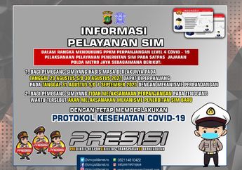 Aturan Dispensasi SIM Mati Selama PPKM Ada yang Baru, Berabe Kalau Sampai Salah Tanggal