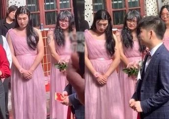 Tak Punya Teman Dekat Wanita, Seorang Pengantin Wanita Putar Otak Agar Ada Pengiring Pengantin, Tamu Syok Tahu Identitas Asli Deretan Bridesmaid Cantik Ini