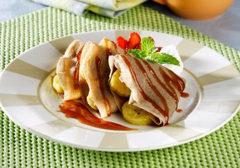 Resep Crepe Isi Pisang Karamel, Menu Sarapan Dengan Cita Rasa Manis yang Bikin Kita Selalu Gagal Move On