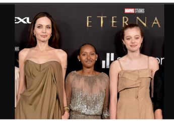Pakai Baju Sang Mama, Intip Penampilan 2 Anak Angelina Jolie, Zahara dan Shiloh. Pangling!